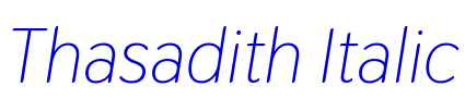 Thasadith Italic font